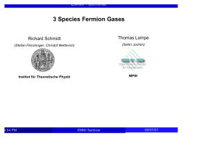 3 Species Fermion Gases Part 1 - Physikalisches Institut Heidelberg