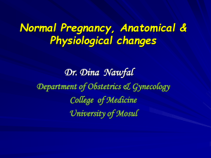 Physiological changes
