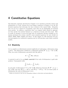 4 Constitutive Equations