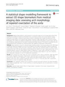 A statistical shape modelling framework to extract 3D shape