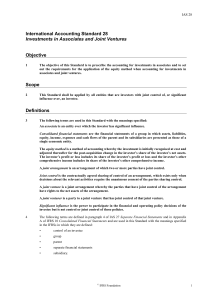 International Accounting Standard 28 Investments in Associates and