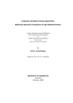 Computer simulation meets experiment:Molecular dynamics
