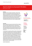 Bispecific antibodies for cell-type-specific TNF inhibition