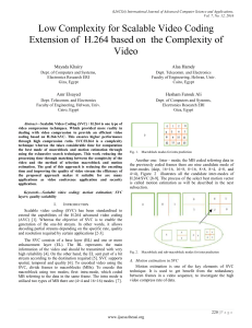 Low Complexity for Scalable Video Coding Extension of H.264