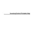 InventoryControl Printed Documentation