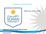 Assistance Lecturer Amjad Ahmed Jumaa Reaction of the alkane