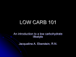 Low Carb 101 - Controlled Carbohydrate Nutrition