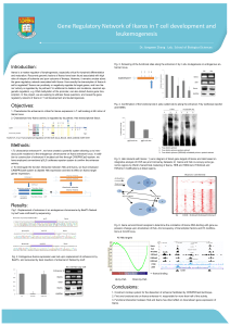 Gene Regulatory Network of Ikaros in T cell development and