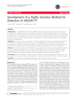 Development of a highly sensitive method for detection of