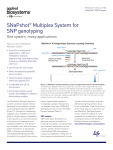 SNaPshot® Multiplex System for SNP genotyping