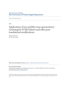 Applications of ion mobility mass spectrometry