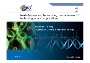 Next-Generation Sequencing: an overview of technologies and