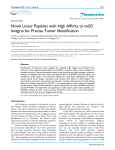 Theranostics Novel Linear Peptides with High Affinity to αvβ3