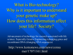 What is Bio-technology?