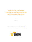 Architecting for HIPAA Security and Compliance on Amazon Web