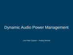 Dynamic Audio Power Management
