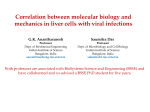 Correlation between molecular biology and mechanics in liver cells