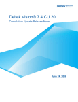 Deltek Vision 7.4 Cumulative Update 20 Release Notes