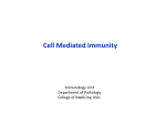 Lecture3 - Cell Mediated Immunity