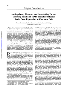 cis-Regulatory Elements and trans-Acting Factors