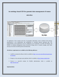 An ontology-based GIS for genomic data management of rumen