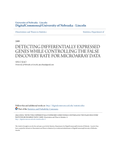 detecting differentially expressed genes while controlling the false