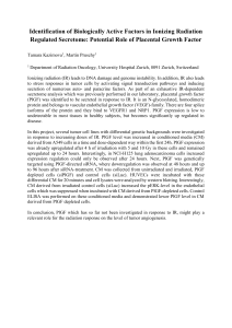 Identification of Biologically Active Factors in Ionizing