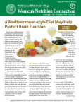 A Mediterranean-style Diet May Help Protect Brain Function
