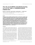 The role of anti-HSP70 autoantibody-forming VH1±JH1 B