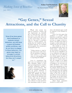 “Gay Genes,” Sexual Attractions, and the Call to Chastity