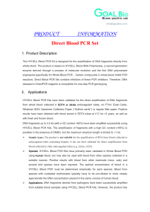 Direct Blood PCR Set