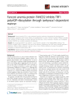 Fanconi anemia protein FANCD2 inhibits TRF1