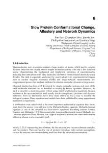 Slow Protein Conformational Change, Allostery and
