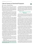 Clinical Features of Functional Dyspepsia