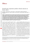 Stromal gene expression predicts clinical outcome in breast cancer