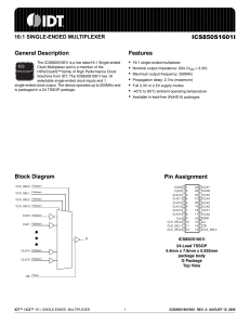 ICS850S1601I Advance Data Sheet.fm