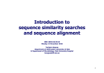 Introduction to sequence similarity searches and sequence
