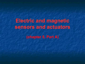 Electric, magnetic and electromagnetic sensors and