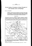 On the Surface Circulation in Some Channels of the