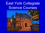 Earl Haig SS Science Courses