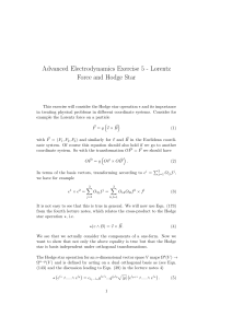 Advanced Electrodynamics Exercise 5