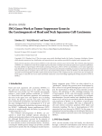 Review Article ING Genes Work as Tumor Suppressor