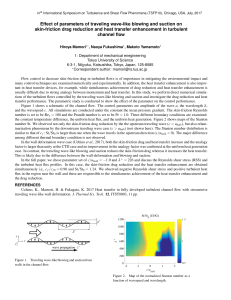 Effect of parameters of traveling wave-like blowing and