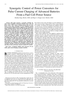 Synergetic Control of Power Converters for Pulse Current Charging