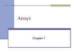 Chapter7-arrays