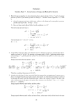 Hydraulics Solution Sheet 7 – Conservation of energy