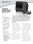 HDO4000 High Definition Oscilloscopes (200 MHz