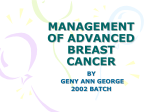 management of advanced breast cancer