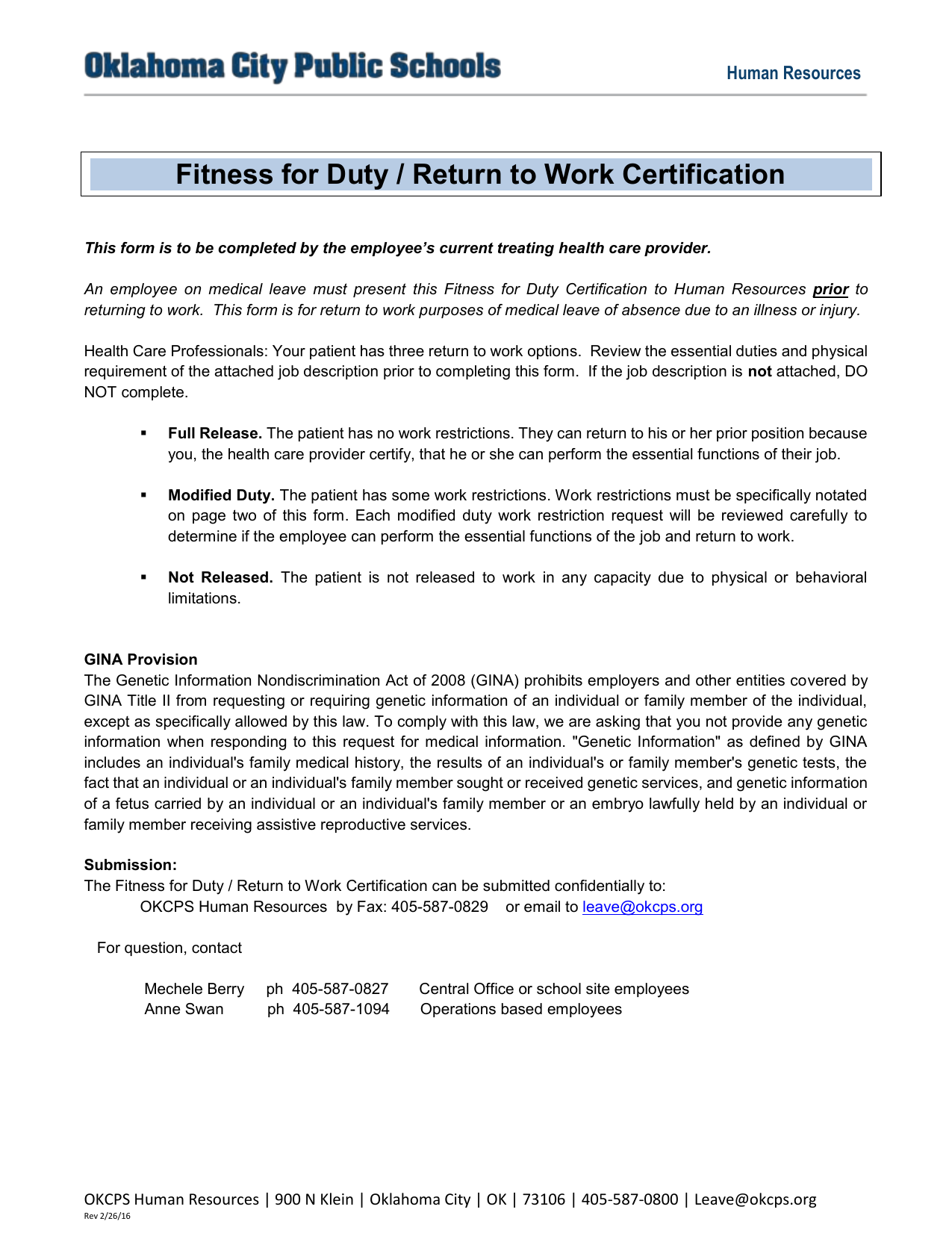 Fitness For Duty Certification Form FitnessRetro Fitness For Duty Certification Form FitnessRetro