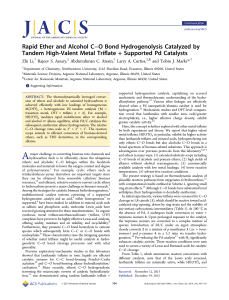 Rapid Ether and Alcohol CO Bond Hydrogenolysis Catalyzed by